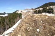 La mine d'extraction de silice