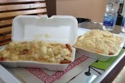 Poutine aux fruits de mer.