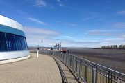 Vue partielle du port d'embarquement de Montmagny